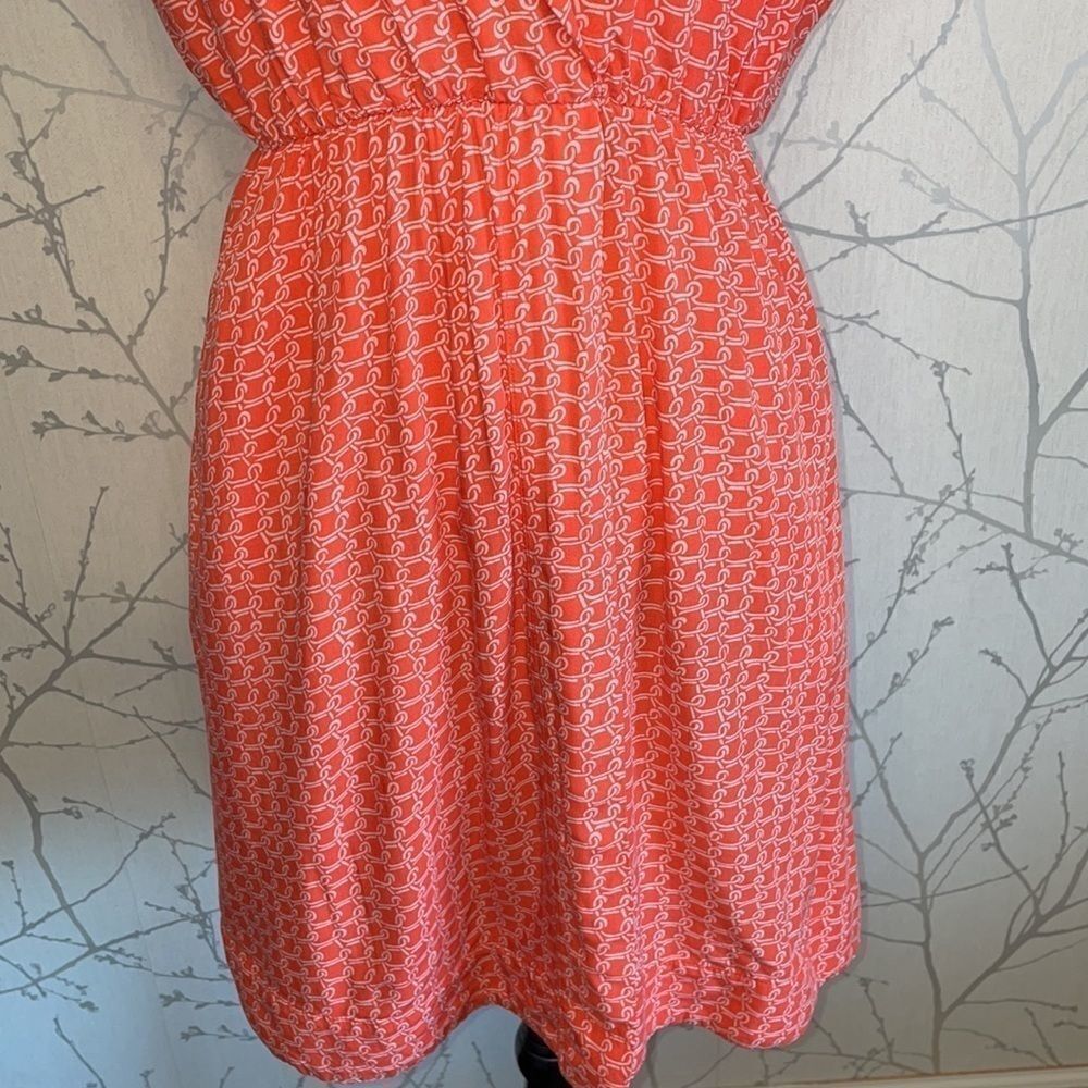Anthropologie Coral Printed Midi Dress - Picture 6 of 14